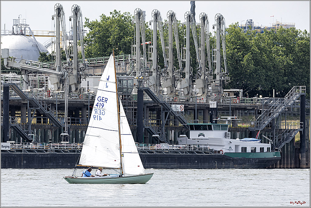 100 Jahre Rheinwoche 2022 - 2. Wettfahrt  Hitdorf - Duesseldorf, 03.06.2022,